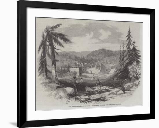 New Gold-Diggings in Nova Scotia, Gold-Street, Tangier-null-Framed Giclee Print