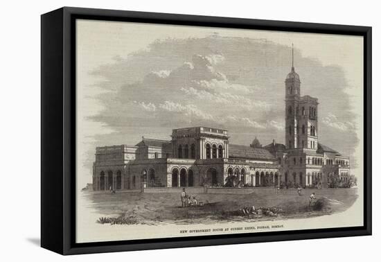 New Government House at Gunesh Khind, Poonah, Bombay-null-Framed Stretched Canvas