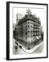 New Grand Hotel, New York City (B/W Photo)-G P & Son Hall-Framed Giclee Print