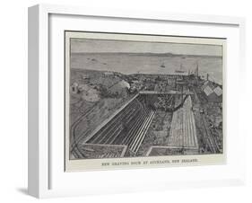 New Graving Dock at Auckland, New Zealand-null-Framed Giclee Print