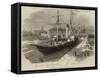 New Graving Dock, at Lowestoft-Edwin Weedon-Framed Stretched Canvas