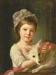 Young Girl with a Dog, 1776-New Guinean-Giclee Print