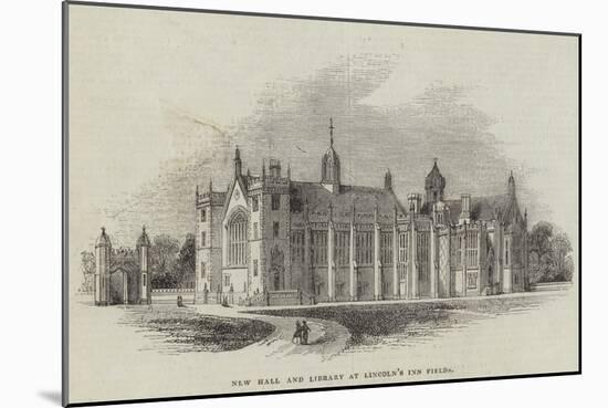 New Hall and Library at Lincoln's Inn Fields-null-Mounted Giclee Print