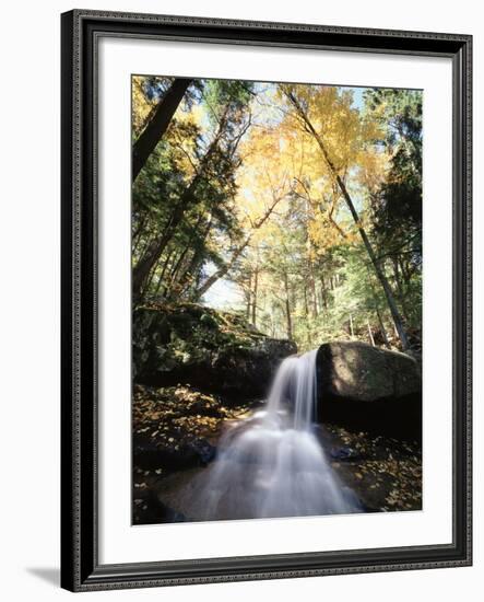 New Hampshire, a Waterfall in the White Mountains-Christopher Talbot Frank-Framed Photographic Print