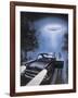 New Hampshire, Betty and Barney Hill Driving at Night See a UFO-Terry Hadler-Framed Photographic Print