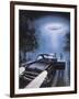 New Hampshire, Betty and Barney Hill Driving at Night See a UFO-Terry Hadler-Framed Photographic Print