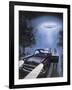 New Hampshire, Betty and Barney Hill Driving at Night See a UFO-Terry Hadler-Framed Premium Photographic Print