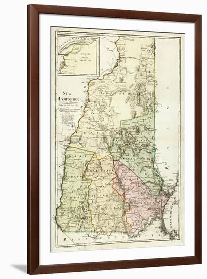 New Hampshire, c.1796-Daniel Friedrich Sotzmann-Framed Art Print