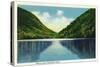 New Hampshire - Franconia Notch State Park View of Profile Lake-Lantern Press-Stretched Canvas