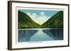 New Hampshire - Franconia Notch State Park View of Profile Lake-Lantern Press-Framed Art Print