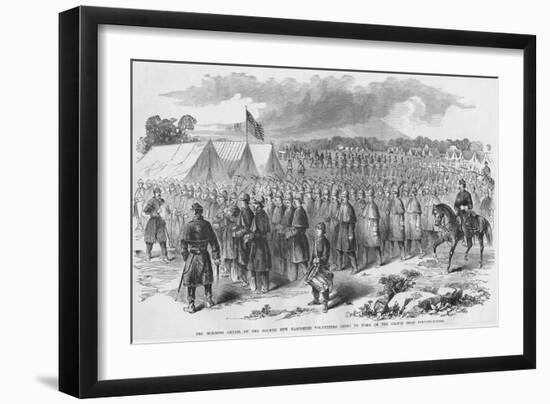 New Hampshire on their Way to Work on the Fortifications at Hilton Head-Frank Leslie-Framed Art Print