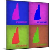 New Hampshire Pop Art Map 1-NaxArt-Mounted Art Print