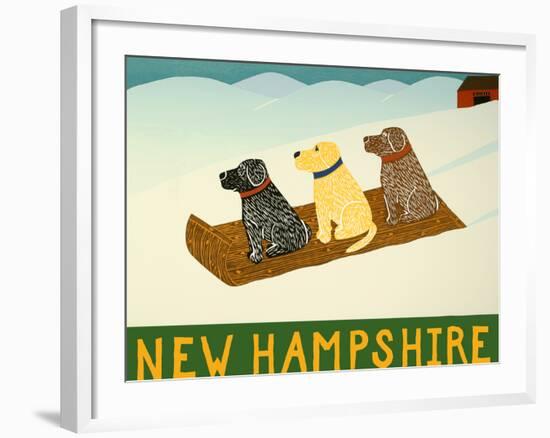 New Hampshire Sled Dogs-Stephen Huneck-Framed Giclee Print