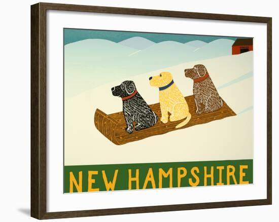 New Hampshire Sled Dogs-Stephen Huneck-Framed Giclee Print