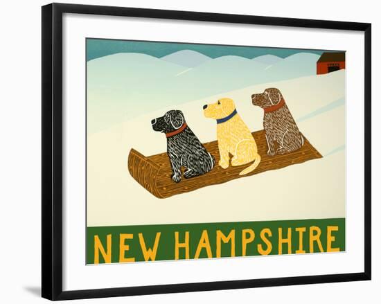 New Hampshire Sled Dogs-Stephen Huneck-Framed Giclee Print