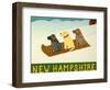 New Hampshire Sled Dogs-Stephen Huneck-Framed Giclee Print