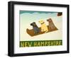 New Hampshire Sled Dogs-Stephen Huneck-Framed Giclee Print