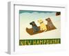 New Hampshire Sled Dogs-Stephen Huneck-Framed Giclee Print