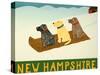 New Hampshire Sled Dogs-Stephen Huneck-Stretched Canvas