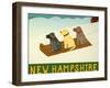 New Hampshire Sled Dogs-Stephen Huneck-Framed Giclee Print