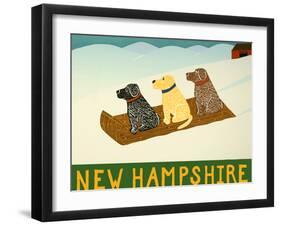 New Hampshire Sled Dogs-Stephen Huneck-Framed Giclee Print