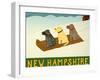 New Hampshire Sled Dogs-Stephen Huneck-Framed Giclee Print