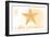 New Hampshire - Starfish - Yellow - Coastal Icon-Lantern Press-Framed Art Print