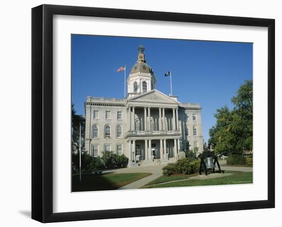 New Hampshire State Capitol, Concord, New Hampshire, New England, USA-Julian Pottage-Framed Photographic Print