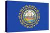 New Hampshire State Flag-Lantern Press-Stretched Canvas