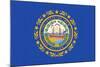 New Hampshire State Flag-Lantern Press-Mounted Art Print