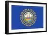 New Hampshire State Flag-Lantern Press-Framed Art Print