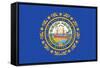 New Hampshire State Flag-Lantern Press-Framed Stretched Canvas