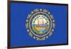 New Hampshire State Flag-Lantern Press-Framed Art Print