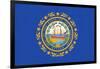 New Hampshire State Flag-Lantern Press-Framed Art Print