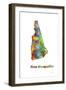 New Hampshire State Map 1-Marlene Watson-Framed Giclee Print