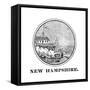 New Hampshire State Seal-null-Framed Stretched Canvas