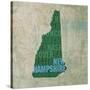 New Hampshire State Words-David Bowman-Stretched Canvas