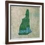 New Hampshire State Words-David Bowman-Framed Giclee Print