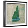 New Hampshire State Words-David Bowman-Framed Premium Giclee Print