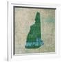 New Hampshire State Words-David Bowman-Framed Giclee Print