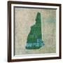 New Hampshire State Words-David Bowman-Framed Giclee Print