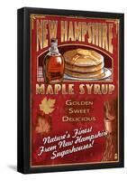 New Hampshire - Syrup-null-Framed Poster