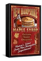 New Hampshire - Syrup-Lantern Press-Framed Stretched Canvas