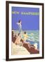 New Hampshire Travel Poster-null-Framed Art Print