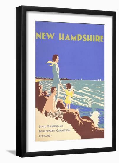 New Hampshire Travel Poster-null-Framed Art Print