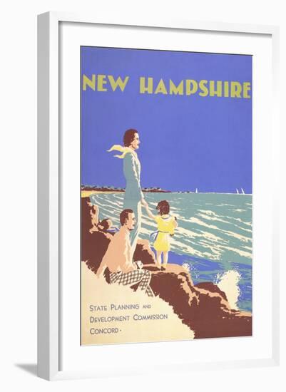 New Hampshire Travel Poster-null-Framed Art Print