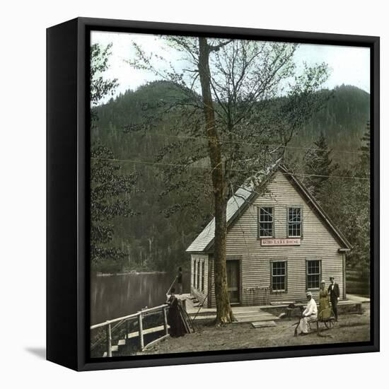 New Hampshire (United States), the White Mountains, Echo Lake House-Leon, Levy et Fils-Framed Stretched Canvas