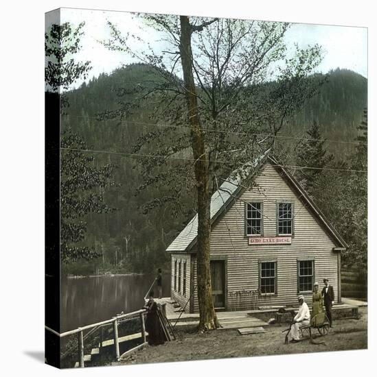 New Hampshire (United States), the White Mountains, Echo Lake House-Leon, Levy et Fils-Stretched Canvas