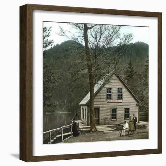 New Hampshire (United States), the White Mountains, Echo Lake House-Leon, Levy et Fils-Framed Photographic Print