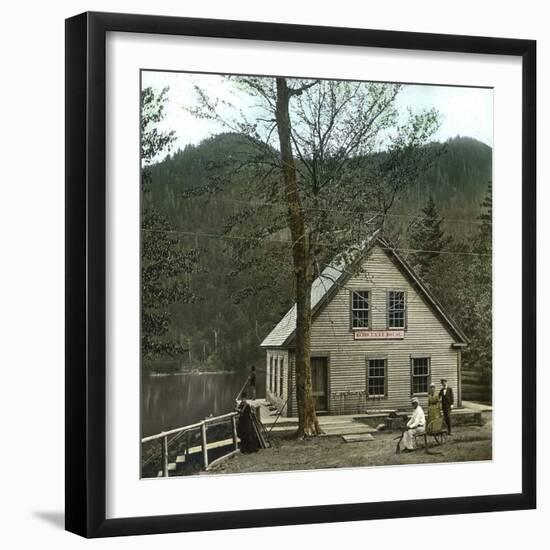 New Hampshire (United States), the White Mountains, Echo Lake House-Leon, Levy et Fils-Framed Photographic Print